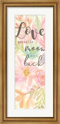 Framed I Love You to the Moon and Back Print
