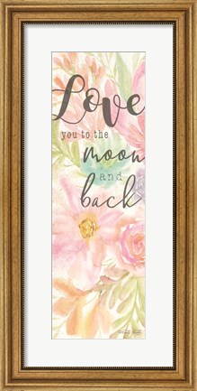 Framed I Love You to the Moon and Back Print