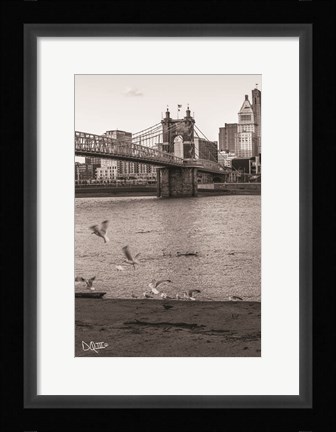 Framed Suspension Bridge I Print