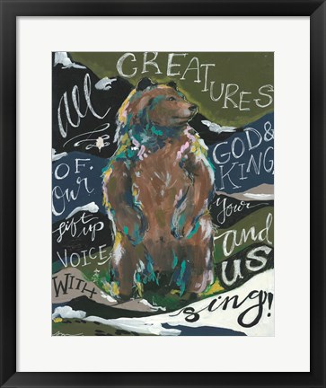Framed All Creatures Print