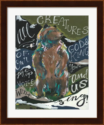 Framed All Creatures Print