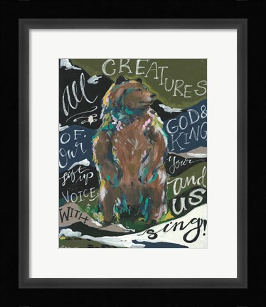Framed All Creatures Print