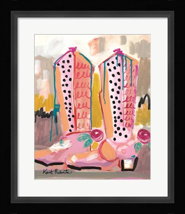 Framed Keep Your Boots Dirty Print