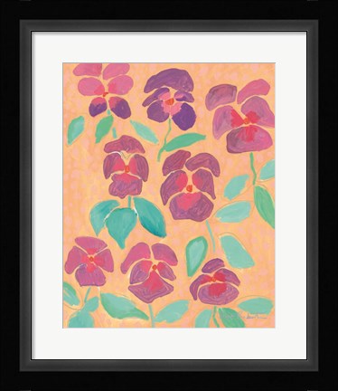 Framed Ya Pansy Print
