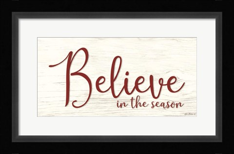 Framed Believe in the Season Print