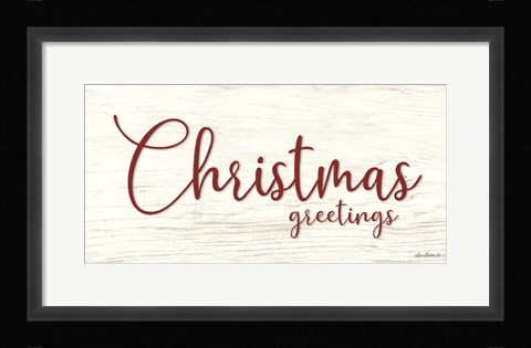 Framed Christmas Greetings Print