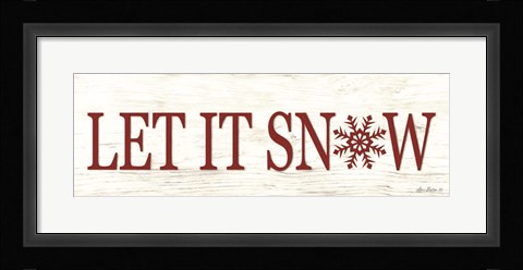 Framed Let It Snow Print