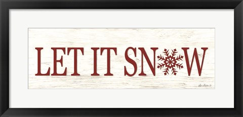 Framed Let It Snow Print