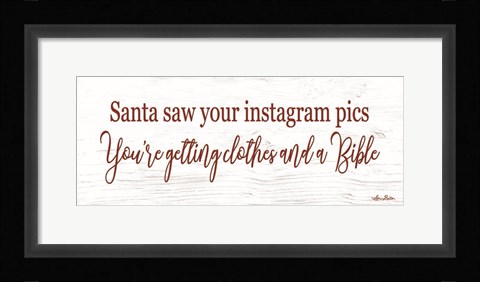 Framed Santa Saw? Print