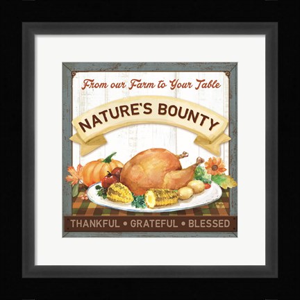 Framed Nature's Bounty Print