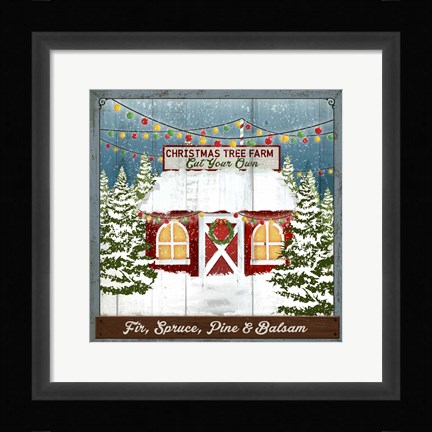 Framed Christmas Tree Farm Print