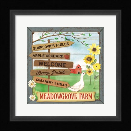 Framed Meadowgrove Farm Print