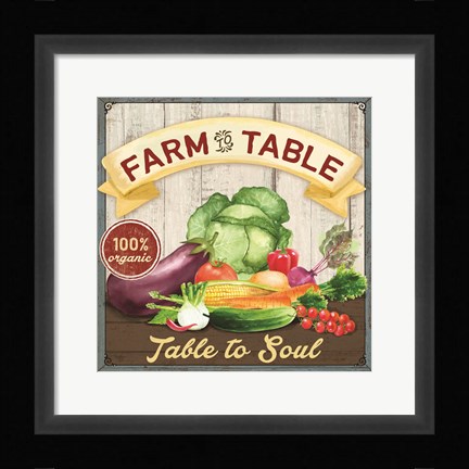 Framed Farm to Table Print