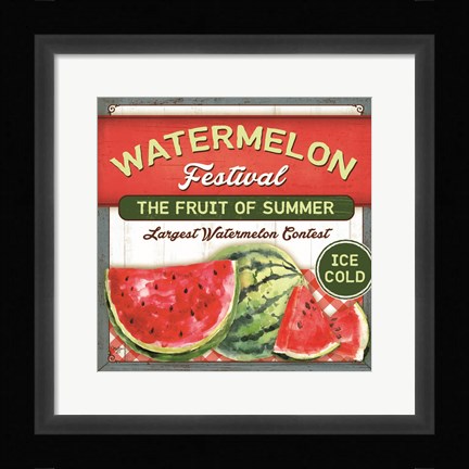 Framed Watermelon Festival Print