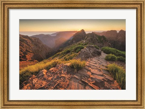 Framed Mountains of Madeira Print