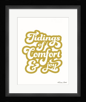 Framed Tidings of Comfort &amp; Joy Print