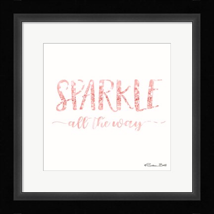 Framed Sparkle All the Way Print