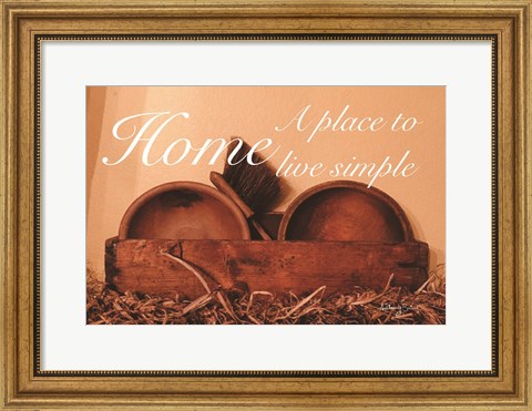 Framed Home a Place to Live Simple Print