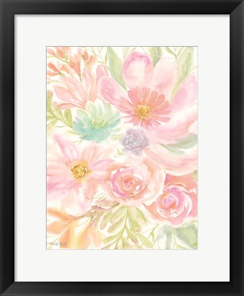 Framed Mixed Floral Blooms II Print