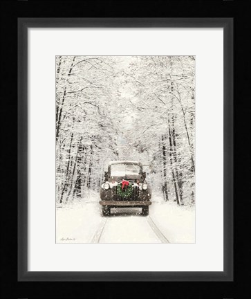 Framed Antique Christmas Print