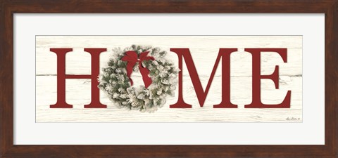 Framed Christmas Home Print