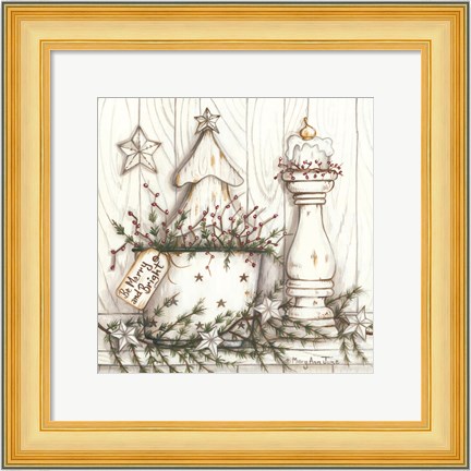 Framed Be Merry and Bright Print