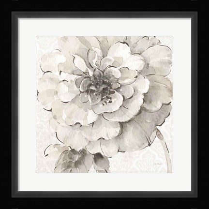 Framed Indigold VII Gray Print