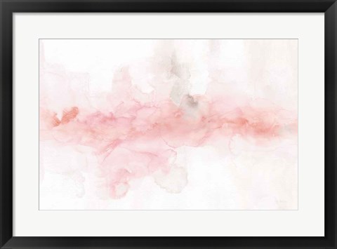 Framed Rainbow Seeds Abstract Blush Gray Crop Print