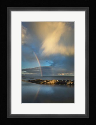 Framed Blue Rocks Print