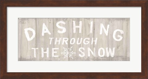 Framed Woodland Holidays Sign I Print