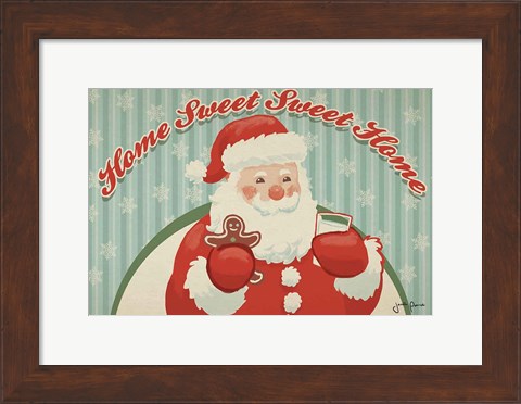 Framed Retro Christmas V Print