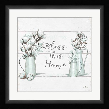 Framed Blessed I v2 Square Print