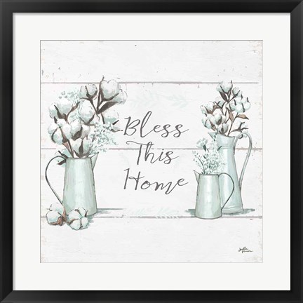 Framed Blessed I v2 Square Print