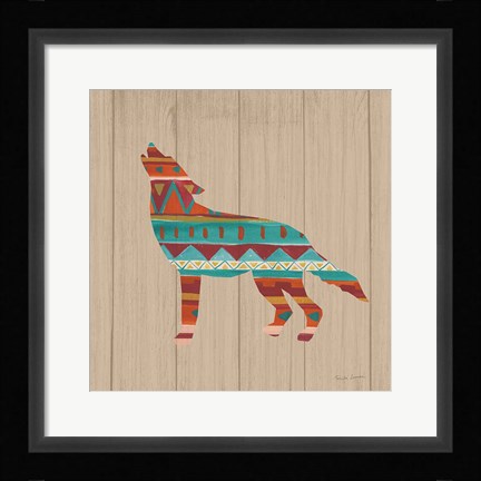 Framed Southwestern Vibes VI on Walnut Print
