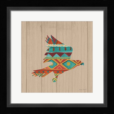 Framed Southwestern Vibes III on Walnut Print