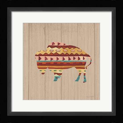 Framed Southwestern Vibes II on Walnut Print