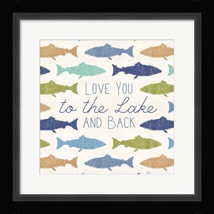 Framed Otomi Lake XIV Print