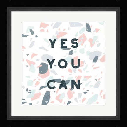 Framed Terrazzo Inspiration II Print