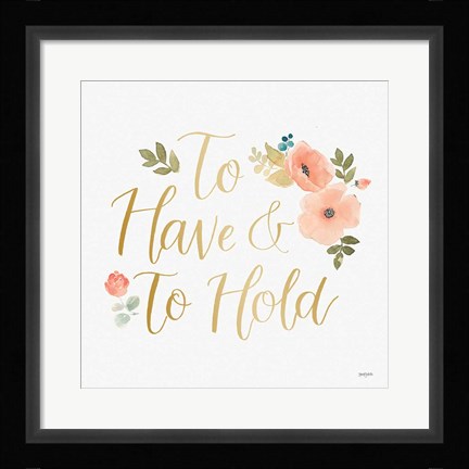 Framed Blooming Delight VII White Print