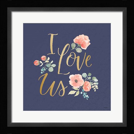 Framed Blooming Delight VI Blue Print