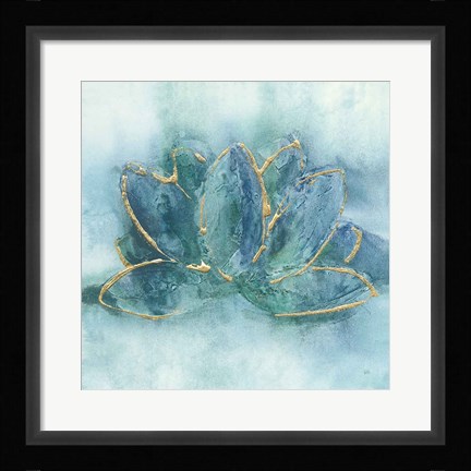 Framed Buddha Lotus Print