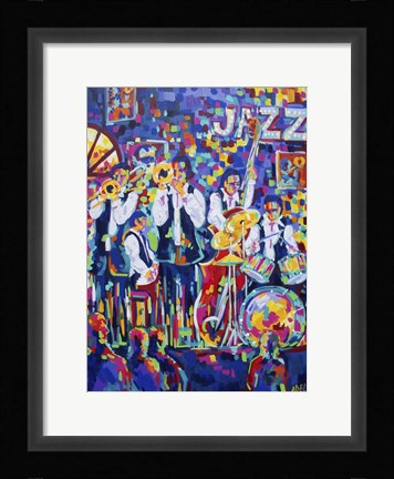 Framed New Orleans Club Jazz Print