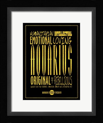 Framed Aquarius Print