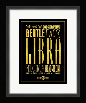 Framed Libra Print