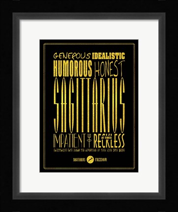 Framed Sagittarius Print