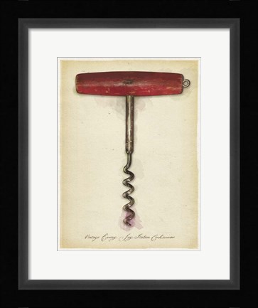 Framed Red Wood Handle CS Print