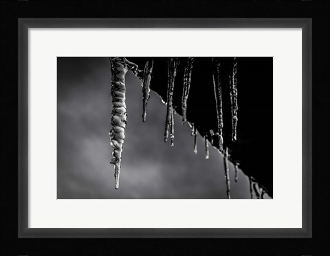 Framed Icicles 01 Print