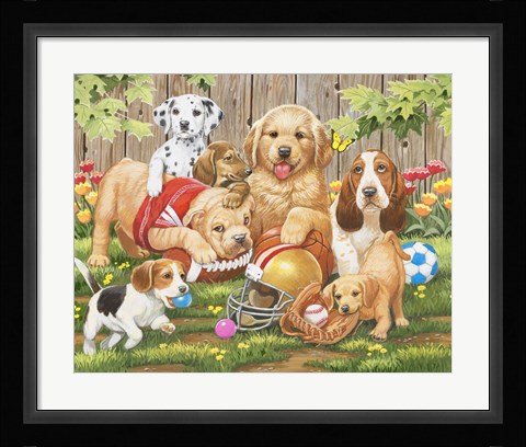 Framed We're Ready Coach Print