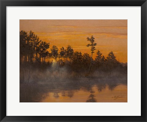 Framed Wicomico Creek Sunset Print