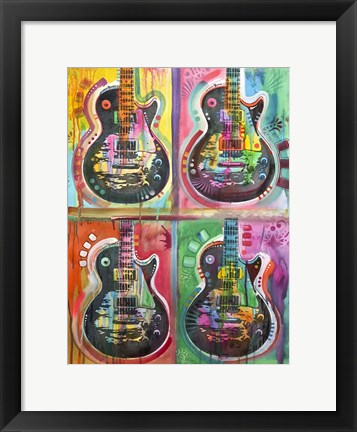 Framed Les Paul 4UP Print